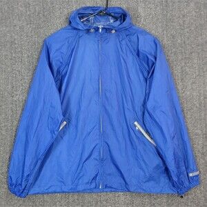 Stearns Dry Wear Jacket Men XXL Royal Blue Hooded Nylon Ripstop Windbreaker 8730